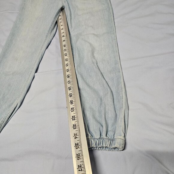 MOTHER Crop The Jumpsuit Sleeveless Light Blue Women Size S - Picture 12 of 16